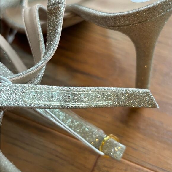 New Stuart Weitzman Align 95 Glitter Sandal - Picture 8 of 13